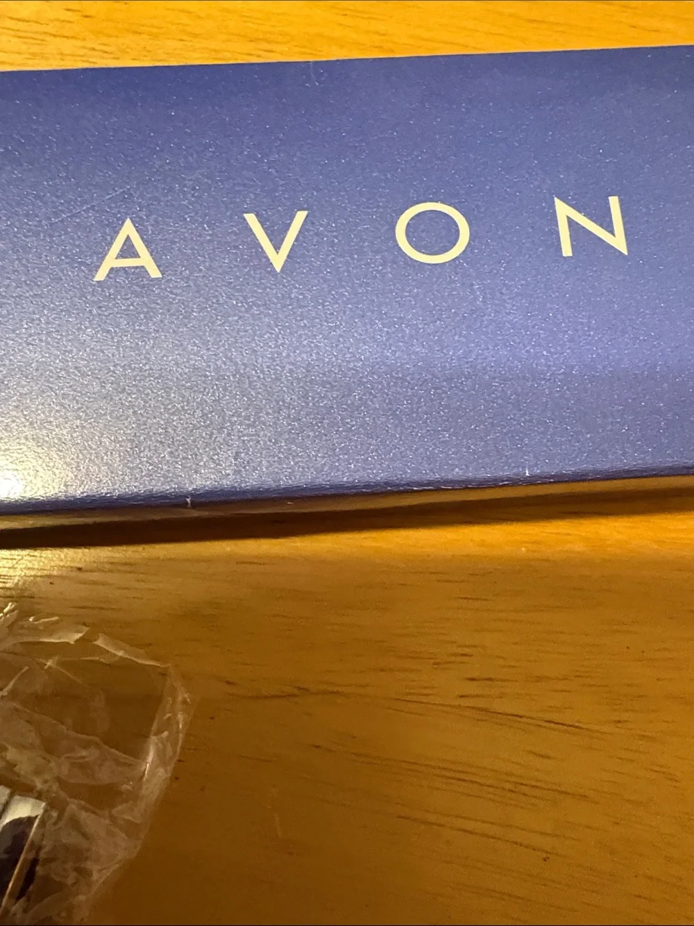 Avon Two-Tone Gold and Silver Bracelet Watch with Blue Dial